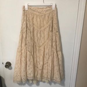 Free people Annie Oakley lace skirt